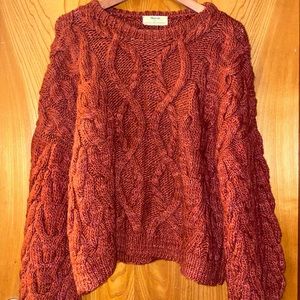 Madewell Manos del Uruguay Cableknit Pullover, one size